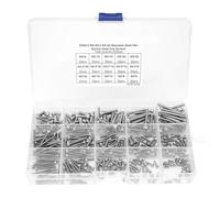 Set assortito di 300 viti a testa esagonale con sede cilindrica M2, M2,5 e M3, elementi di fissaggio in acciaio inox SS304 con diverse lunghezze, per elettrodomestici, articoli per