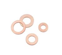 Set Assortito di rondelle in Ottone, 5 Pz DIN7603 M6 M8 M10 M12 M14 M16 M18 M20 T3 O Ring Guarnizione Anello di Tenuta Rondella di Rame Barca Rondella Piatto Anello di Tenuta Raccordo(M10 (10x16x2))