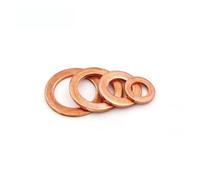 Set Assortito di rondelle in Ottone, 50 Pezzi M4 M5 M6 M8 M10 M12 M14 Rondella di Tenuta in Rame(M12x16x1)