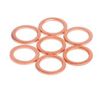 Set Assortito di rondelle in Ottone, M5 M6 M8 M10 M12 M14 M16 M18 M20 M22 M24 24 Dimensioni Rondelle Piatte in Ottone Anello metrico Guarnizione rondella Metallica di Tenuta in Rame(M8x14x1(30pcs))
