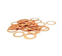 Set Assortito di rondelle in Ottone, Rondella Piatta in Rame 7 * 10 * 0.1 Guarnizione di Tenuta Diametro Interno 7mm Anello di Tenuta Foglio Sottile T3 Rondella di Rame Rosso