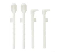 Set asta di scarico 140 mm x 10 mm ABS bianco attuatore bar e kit di distanziamento per piastra di scarico Geberit per UP320 pre 2008 e Sigma01 Sigma20 Sigma50 cisterna accessorio di ricambio bagno