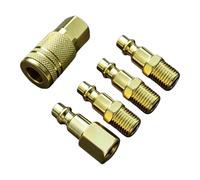 Set attacco ferro placcato rame 1/4 NPT filettatura 5 per pz per uso pneumati