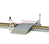 Set attraversamento ferroviario Rokuhan calibro Z S045-3 tipo europeo scala 1...