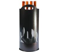 Kit Attrezzature Set 4 Attrezzi Camino Caminetto Stufa h.cm 60 Manici in Legno