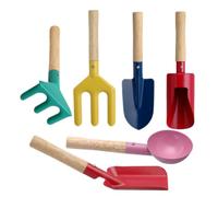 Set Attrezzi da Giardino per Bambini - Kit Rastrello con Pala e Forca Portatile, Attrezzatura da Scavo per Bambini, da Giardinaggio Leggeri con Design Facile da Impugnare | Attività di semin