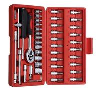 Set attrezzi da meccanico 46PC Set Chiavi A Bussola Strumento Riparazione Automatica Cricchetto Coppia Combinata Scatola Strumenti Meccanici Kit Attrezzi Per La Casa Utensili Manuali