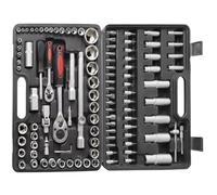 Set attrezzi da meccanico Set Chiavi A Bussola A Cricchetto 108 Pezzi Set Strumenti Riparazione Auto Kit Combinato Dinamometriche A Cricchetto Chiave Punte Cacciavite Utensile Manuale