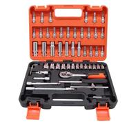 Set attrezzi da meccanico Set Di Strumenti Riparazione Da 53 Pezzi Con Prese E Custodia Set Di Chiavi Per Strumenti Di Riparazione Auto Per La Manutenzione Del Veicolo Utensili Manuali