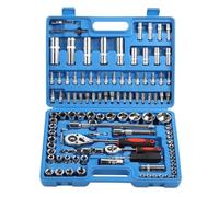 Set attrezzi da officina Set Di Bussole Chiavi A Cricchetto Da 108 Pezzi Set Bussole Da 1/4 Pollici 1/2 Pollici Valigetta Per Attrezzi + Scatola Kit Di Utensili Manuali Attrezzi La Casa