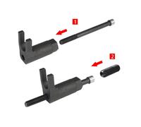 Set Attrezzi Estrattore Iniettori Diesel Acciaio al Carbonio 3pz per Riparazione