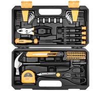 SET ATTREZZI MANUALI DEKO TZ62 KIT PER USO DOMESTICO GIALLO 62 PEZZI ATTREZZI MU