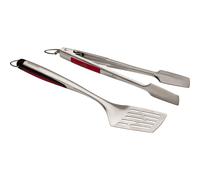 Char-Broil 140 543 - Set Utensili 2 Pezzi, con Impugnatura Confortevole, Acciaio Inox