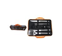 SET ATTREZZI POSATE BARBECUE LAPILLO INOX 8 PEZZI