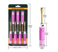 Set Attrezzi Riparazione e Montaggio 7 Pezzi Cacciavite Esagonale per Modelli RC