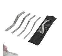 Set Attrezzi Tuck Pointing - 4 Pezzi In Acciaio A S,Attrezzo Manuale Per Finitura Malta E Cemento | Per Muri, Marciapiedi, Camini, Vialetti, Pietra, Calcestruzzo, Cemento E Malta