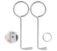 Set Attrezzi Universale di Alta Qualità per Apertura Porte - 2 Pezzi Colorati Made in- Uso Professionale Fabbro - Ganci di Bloccaggio Serrature - Strumento Apertura Porte,chiave passepartout