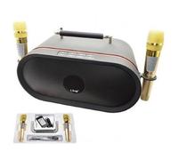 SET AUDIO BLUETOOTH PER KARAOKE PORTATILE CASSA SPEAKER STEREO MICROFONI 60W K-6