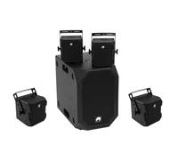 Set Audio OMNITRONIC BOB-10A con Subwoofer Attivo e 4 Satelliti BOB-4 - Nero
