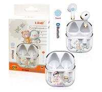 SET AURICOLARI BLUETOOTH WIRELESS CONTROLLO TOUCH BASE RICARICA MUSICA CHIAMATE