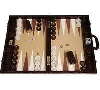 Set Backgammon Torneo 73x53 cm - Marrone/Beige - Wycliffe Brothers Croco