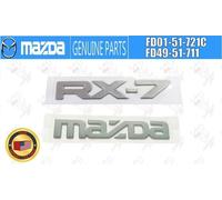 Set badge emblema posteriore Mazda OEM e Mazda FD01-51-721C FD49-51-711 per RX-7