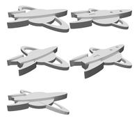 Set Badge Sci-Fi Pattuglia Spaziale Motivo Saturno 50 Pezzi File 3D