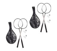 Set badminton completo Racchette da volano 4 palline Set badminton per famiglie