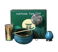 Set baffo Matcha - Kit completo da 5 pezzi, frusta tradizionale e ciotola | Set completo per famiglia, amici, ritorno a casa, regalo di Natale, preparazione del tè giapponese, incontri accoglienti
