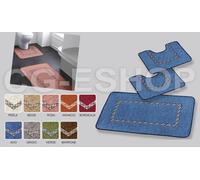 SET BAGNO 3 PEZZI TAPPETO + GIRO WATER SHABBY MODERNO