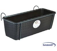 SET BALCONE NATURAL MOKA C/RISERVA ACQ. E SUPP. IN MET. ANTRACITE CM50