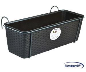 SET BALCONE NATURAL MOKA C/RISERVA ACQ. E SUPP. IN MET. ANTRACITE CM50