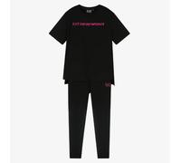Set Bambina EA7 Emporio Armani T-shirt Leggings 7G000071 UC001 Nero