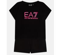 Set Bambina EA7 Emporio Armani T-shirt Pantaloncino 7G000070 UC001 Nero