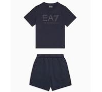 Set Bambino EA7 Emporio Armani T-shirt Pantaloncino 7B000043 UB102 Blu