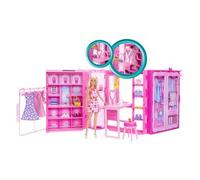 Barbie Armadio Dei Sogni Di Playset Giocattolo Con Bambola Alla Moda, Vestiti E Accessori, Larghezza Di 91 Cm Con Oltre 25 Pezzi