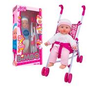 Set bambola Parlante con passeggino BIMBO Assortito 42481