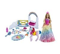 Barbie Dreamtopia Unicorn Pet Playset with Barbie Princess Doll, Gift for 3 to 7