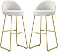 Set bancone sedie Bar ad Altezza Pollici con Ferro battuto battiti Alti sgabocchi di Velluto sgabelli Cucina, da libbre per Orso Alto ambizione (75 cm)