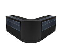 Set Banconi Nero Selene LED C1200 CM60 con Serratura e Vetrina Espositiva