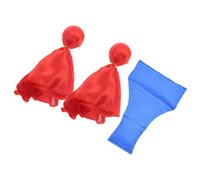 Set Bandierina di Rigore e Sacchetto di Fagioli per Gioco di Calcio | Tessuto in Poliestere, Rosso e Blu, Marcatura Sicura e Alta Visibilità, Portatile per Allenamento