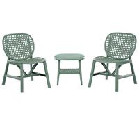 Set bar bistrot da giardino per esterni Tavolo e sedie basse verde Sicelle