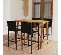 Set Bar da Giardino 5 pz Marrone