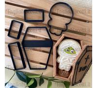 Set Bara con Mummia - Halloween - Formine Formina Cutter Taglia biscotti Stampi
