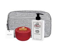 SET BARBA : SHAMPOO E BALSAMO 200ML+CREMA ALL'OLIO DI MANDORLE 150ML+ POCHETTE MELISSA