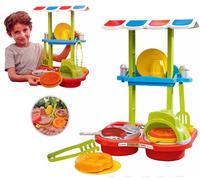 Set Barbecue Grill Forno Cucina Gioco Spiaggia Sabbia Giardino con Accessori