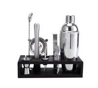 Set Barman Set Da Barista 10 Pezzi Cocktail Shaker Bar Kit In Acciaio Inossidabile Accessori Strumenti Set da Bar, Shaker Boston