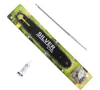 SET Barra e Lama Per Motosega compatibile Stihl Guida 35 cm 14 Pollici 3/8" 1.3 mm 50 Maglie + Omaggio 2 Catene Per Motoseghe Scoppio, Barra Guida + 1 Grasso Lubrificante + Lima Affilacatena