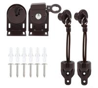 Set base di ricambio per tende da esterno con 6 sfere antivento, basi, corde e viti per un'installazione sicura (nero)