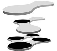 Set Base Heroscape 2 3 4 Hex per Miniature Grandi Schleich Compatibili